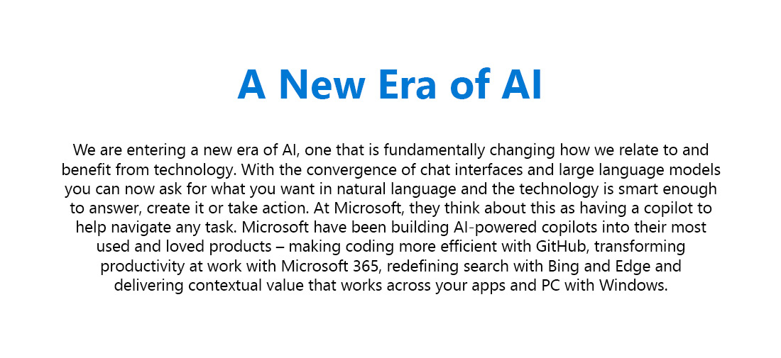 A New Era of AI