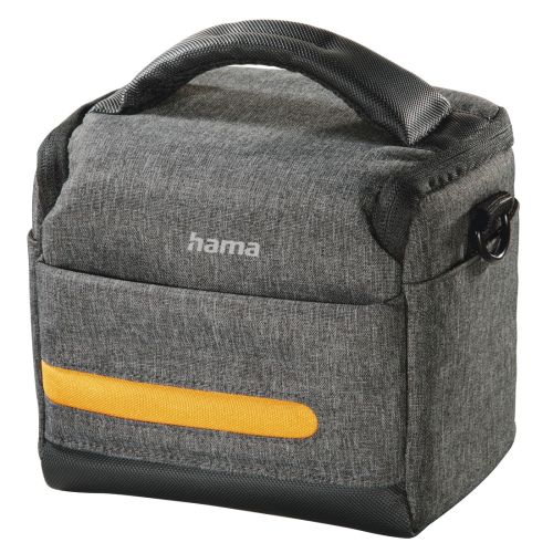 Hama Terra 110 Camera Bag, Belt Loop, Shoulder Strap, Removable Divider, Grey, 15.5 x 10 x 13 cm Compartment