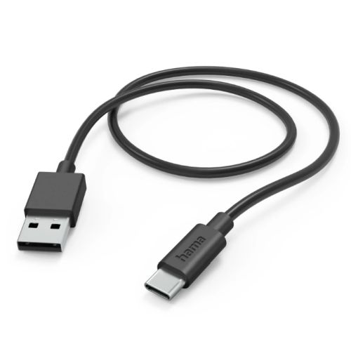 Hama USB-A to USB-C Quick Charging Cable, USB 2.0, 1 Metre, Black