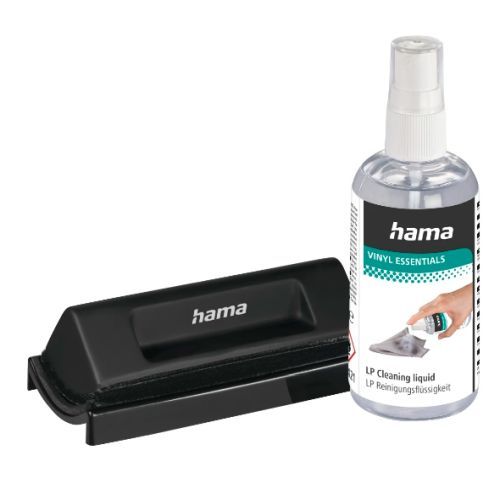 Hama Record Cleaning Kit – Antistatic Brush with 100ml Cleaning Fluid