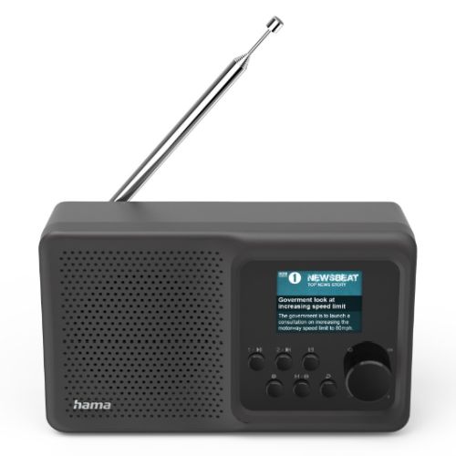 Hama DR5BT Digital Radio, FM/DAB/DAB+, Bluetooth, USB, Rechargeable Battery