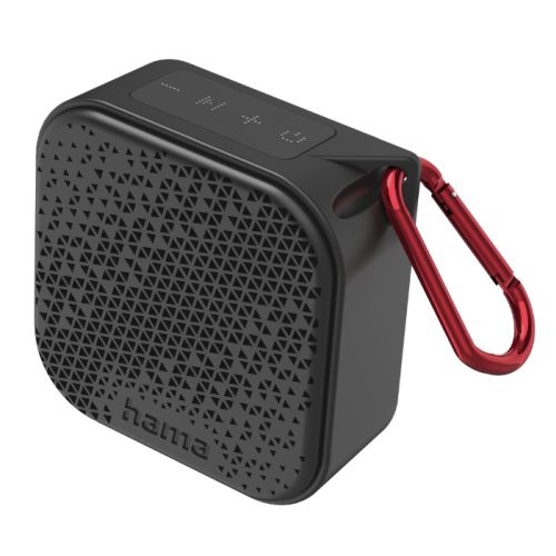 Hama Pocket 3.0 Bluetooth/3.5mm Jack 3.5W Portable Loudspeaker, 1050mAh Battery, IP67 Waterproof, Carabiner