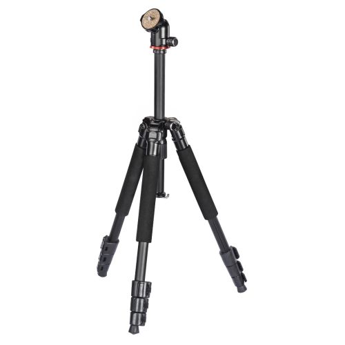 Hama Traveller 117 Ball Compact Camera Tripod, 3-Way Ball Head, 117cm Max Height, 6.4mm Thread, Bag