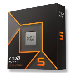 AMD Ryzen 5 9600X CPU, AM5, 3.9GHz 5.4 Turbo, 6-Core, 65W, 38MB Cache, 4nm, 9th Gen, Radeon Graphics, NO HEATSINKFAN