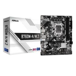 Asrock B760M-HM.2, Intel B760, 1700, Micro ATX, 2 DDR5, HDMI, DP, GB LAN, PCIe4, 2x M.2