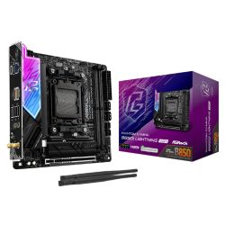 Asrock B850I LIGHTNING WIFI, AMD B850, AM5, Mini ITX, 2 DDR5, HDMI, Wi-Fi 6E, 2.5G LAN, RGB, 2x M.2