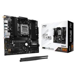 Asrock B850M PRO-A WIFI, AMD B850, AM5, Micro ATX, 4 DDR5, HDMI, DP, Wi-Fi 6E, 2.5G LAN, 3x M.2