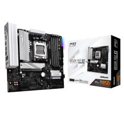 Asrock B850M PRO RS, AMD B850, AM5, Micro ATX, 4 DDR5, HDMI, DP, 2.5G LAN, RGB, 3x M.2