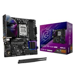 Asrock B850M RIPTIDE WIFI, AMD B850, AM5, Micro ATX, 4 DDR5, HDMI, DP, Wi-Fi 7, 2.5G LAN, RGB, 3x M.2