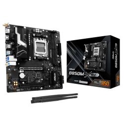 Asrock B850M-X WIFI, AMD B850, AM5, Micro ATX, 2 DDR5, HDMI, DP, Wi-Fi 6E, 2.5G LAN, 2x M.2