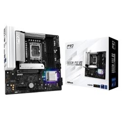 Asrock B860M PRO RS, Intel B860, 1851, Micro ATX, 4 DDR5, HDMI, DP, 2.5G LAN, RGB, 3x M.2