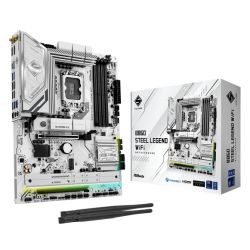 Asrock B860 STEEL LEGEND WIFI, Intel B860, 1851, ATX, 4 DDR5, HDMI, DP, TB4, Wi-Fi 6E, 2.5G LAN, RGB, 4x M.2