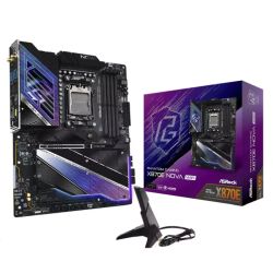 Asrock X870E NOVA WIFI, AMD X870E, AM5, ATX, 4 DDR5, HDMI, 2 USB4, Wi-Fi 7, 5G LAN, RGB, 5x M.2