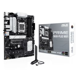 Asus PRIME B650-PLUS WIFI, AMD B650, AM5, ATX, 4 DDR5, HDMI, DP, Wi-Fi 6E, 2.5G LAN, 2x M.2