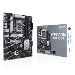 Asus PRIME B760-PLUS, Intel B760, 1700, ATX, 4 DDR5, VGA, HDMI, DP, 2.5G LAN, PCIe5, 3x M.2