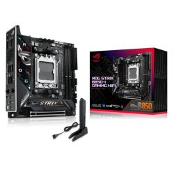 Asus ROG STRIX B850-I GAMING WIFI, AMD B850, AM5, Mini ITX, 2 DDR5, HDMI, Wi-Fi 7, 2.5G LAN, 2x M.2