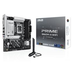 Asus PRIME B860M-A WIFI, Intel B860, 1851, Micro ATX, 4 DDR5, HDMI, 2 DP, Wi-Fi 6E, 2.5G LAN, 2x M.2