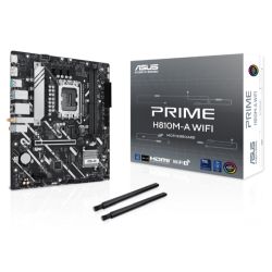 Asus PRIME H810M-A WIFI, Intel H810, 1851, Micro ATX, 2 DDR5, HDMI, DP, Wi-Fi 6E, GB LAN, 2x M.2