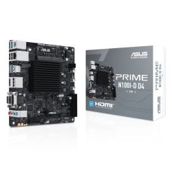Asus PRIME N100I-D D4-CSM, Integrated Intel Quad-Core N100, Mini ITX, 1 DDR4 SODIMM, VGA, HDMI, DP, LPT, COM Port, 1x M.2, Fanless