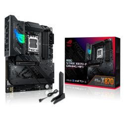 Asus ROG STRIX X870-F GAMING WIFI, AMD X870, AM5, ATX, 4 DDR5, HDMI, DP, 2 USB4, Wi-Fi 7, 2.5G LAN, PD 30W, RGB, 4x M.2