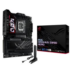 Asus ROG MAXIMUS Z890 HERO, Intel Z890, 1851, ATX, 4 DDR5, HDMI, 2 TB4, Wi-Fi 7, 5G & 2.5G LAN, PD 60W, RGB, 6x M.2