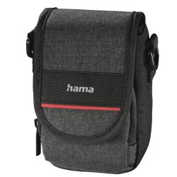 Hama Valletta 90P Compact Camera Case, Belt Loop, Shoulder Strap, Black, 7.5 x 5.2 x 13 cm Compartment