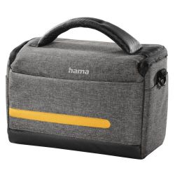 Hama Terra 135 Camera Bag, Shoulder Strap, Trolley Strap, Removable Divider, Grey, 23 x 9.5 x 14 cm Compartment