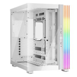 Be Quiet! Light Base 600 DX ARGB Gaming Case w Glass Front & Side, ATX, Invertible, 1.33M ARGB Strip & Controller, USB-C, Asus BTF Compatible, White