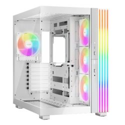 Be Quiet! Light Base 600 LX ARGB Gaming Case w Glass Front & Side, ATX, Invertible, 4x ARGB Fans, 1.33M ARGB Strip & Controller, USB-C, Asus BTF Compatible, White