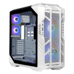 Cooler Master HAF 700 Gaming Case w Glass Side, E-ATX, Multi Chamber, 5x ARGB Fans, ARGB Fan Hub, USB-C, White