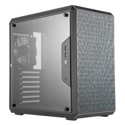 Cooler Master MasterBox Q500L Gaming Case w Acrylic Window, ATX, Modular Design, 12cm Fan, Movable IO Panel, Black