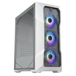 Cooler Master MasterBox TD500 Mesh V2 Gaming Case w Glass Side, E-ATX, 3x ARGB Fans, ARGB Fan Hub, FineMesh Front, USB-C, White