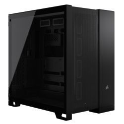 Corsair 6500D Airflow Dual Chamber Gaming Case w Glass Window, ATX, Fully Mesh Panelling, USB-C, Asus BTF Compatible, Black