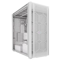 Corsair iCUE LINK 9000D RGB Airflow Gaming Case w Glass Side, E-ATX, Dual System, Up to 18 Fans, InfiniRail Fan Mounting, iCUE LINK Hub, USB-C,  Asus BTF Compatible, White