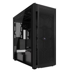 Corsair iCUE LINK 9000D RGB Airflow Gaming Case w Glass Side, E-ATX, Dual System, Up to 18 Fans, InfiniRail Fan Mounting, iCUE LINK Hub, USB-C,  Asus BTF Compatible, Black