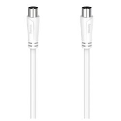 Hama Antenna Cable, Coax Male to Coax Female, 90dB, 20 Metre, White