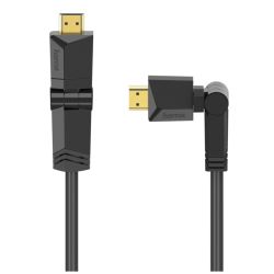 Hama High-Speed HDMI Cable w Rotatable Plugs - Male to Male, 1.5 Metre