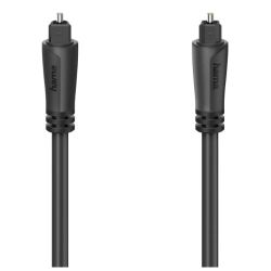 Hama Audio Optical Fibre Cable, ODT Plug Toslink, 3 Metre