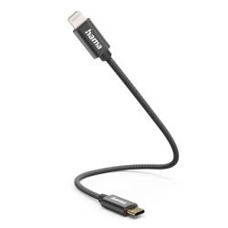 Hama_ChargingData_USB-C_to_Lightning_Cable_480Mbps_Nylon_Sheath_Gold-Plated_0.2_Metre_Black