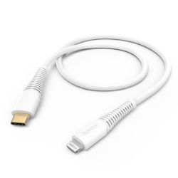 Hama ChargingData USB-C to Lightning Cable, 480Mbps, 1.5 Metre, White