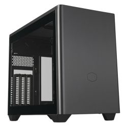 Cooler Master MasterBox NR200P V2 Case w Glass or Mesh Side, Mini ITX, Requires SFXSFX-L PSU, 1x Fan, USB-C, 356mm GPU & 280mm Radiator Support, Black