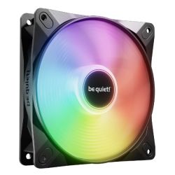 Be Quiet! BL123 Light Wings LX 12cm PWM High-Speed ARGB Case Fan, Rifle Bearing, Impeller w 16 LEDs, Daisy-Chain, Up to 2100 RPM, Black