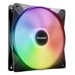 Be Quiet! BL126 Light Wings LX 14cm PWM ARGB Case Fan, Rifle Bearing, Impeller w 16 LEDs, Daisy-Chain, Up to 1200 RPM, Black