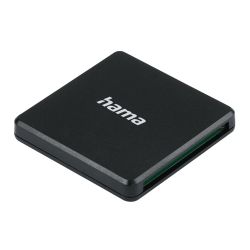 Hama External USB 3.0 Multi-Card Reader, SDmicroSDCF, Black, USB Powered