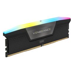 Corsair Vengeance RGB 16GB, DDR5, 5200MHz, CL40, 1.25V, PMIC, AMD EXPO & Intel XMP 3.0, Black, DIMM Memory, OEM Anti Static Bag