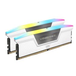 Corsair Vengeance RGB 32GB Kit 2 x 16GB, DDR5, 6000MHz, CL36, 1.35V, XMP 3.0, PMIC, White, DIMM Memory