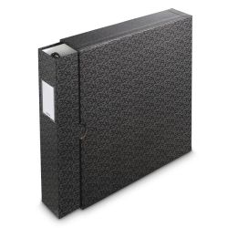 Hama Folder, 4-D Ring, 70mm Spine Width, Slipcase, BlackGrey