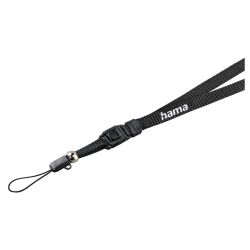 Hama Camera NeckWrist Strap, Quick Fastener, 45cm, Black