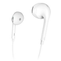Hama Glow AppleLightning Earset with Microphone, Answer Button, Volume Control, White