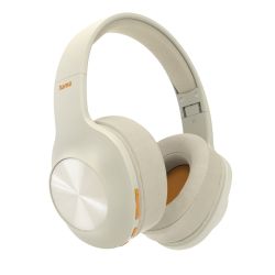 Hama Spirit Calypso Bluetooth Headset w Mic, Bass Boost, Foldable, Passive Noise Suppression, Up to 38hrs Battery, Beige